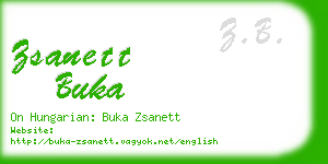 zsanett buka business card